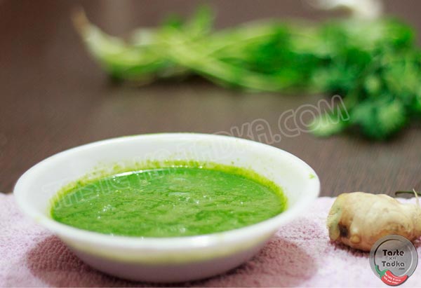 Green Coriander Chutney Recpie - Tastekatadka