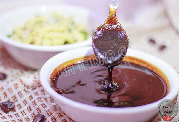 Sweet Red Tamarind Chutney - Imli Chutney - Tastekatadka