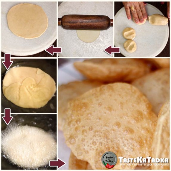 Poori Recipe How To Make Soft Maida Puris Taste Ka Tadka 